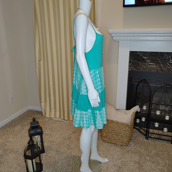 ENTRO TIE DYE BEACH DRESS L - Picture 4 of 8